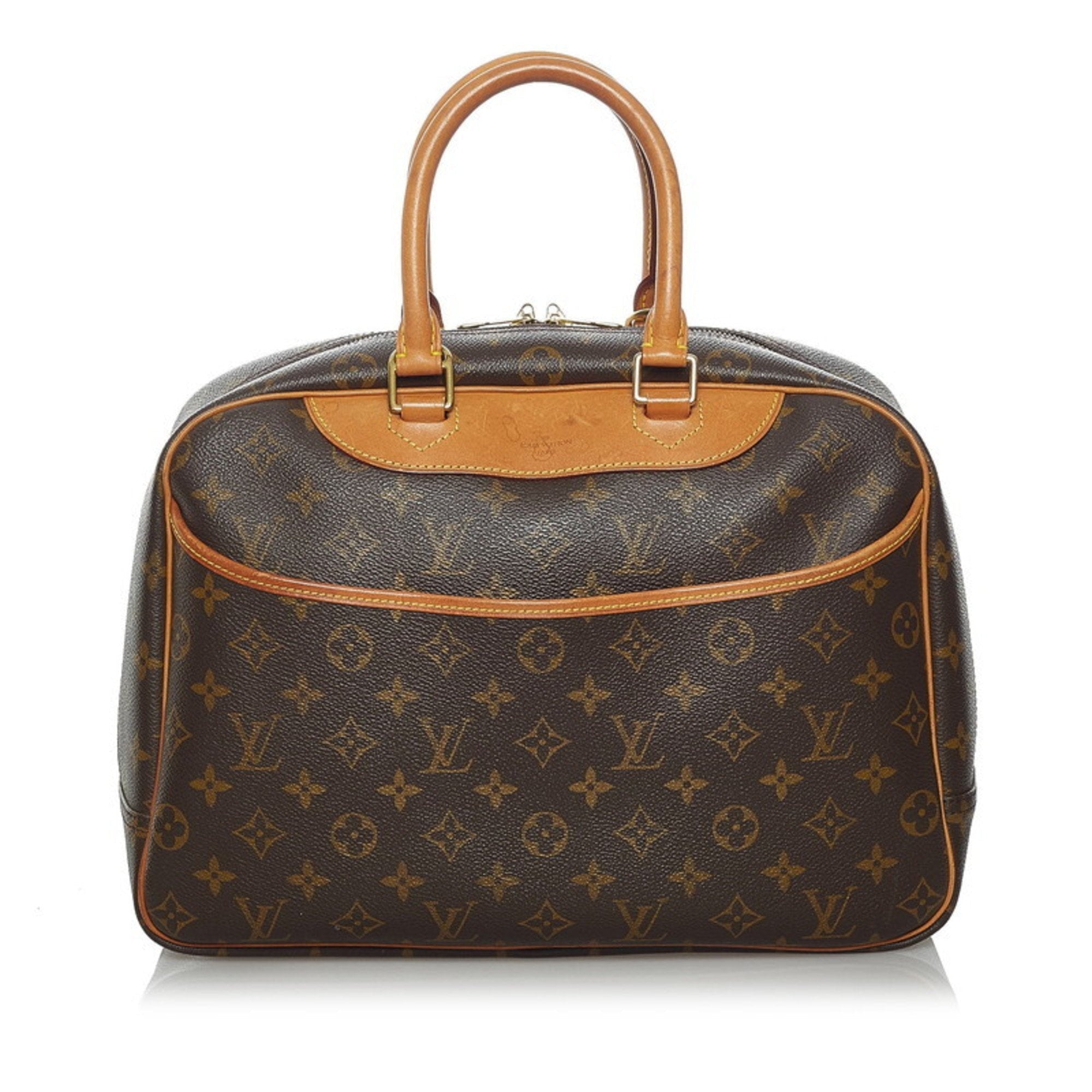 Louis Vuitton Brown Canvas Deauville handbag bag