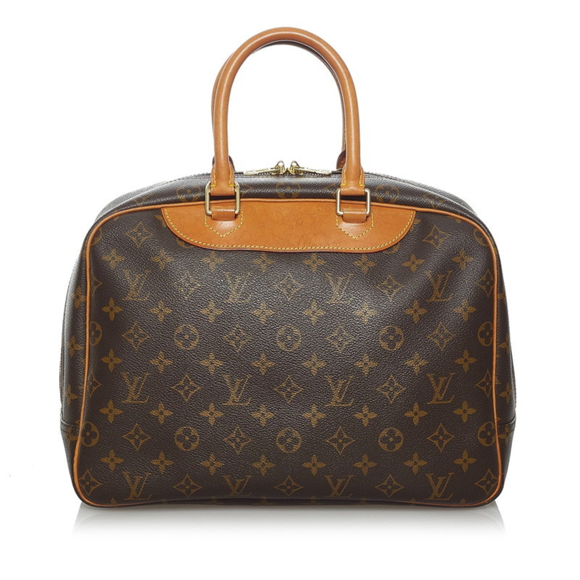 Louis Vuitton Brown Canvas Deauville handbag bag