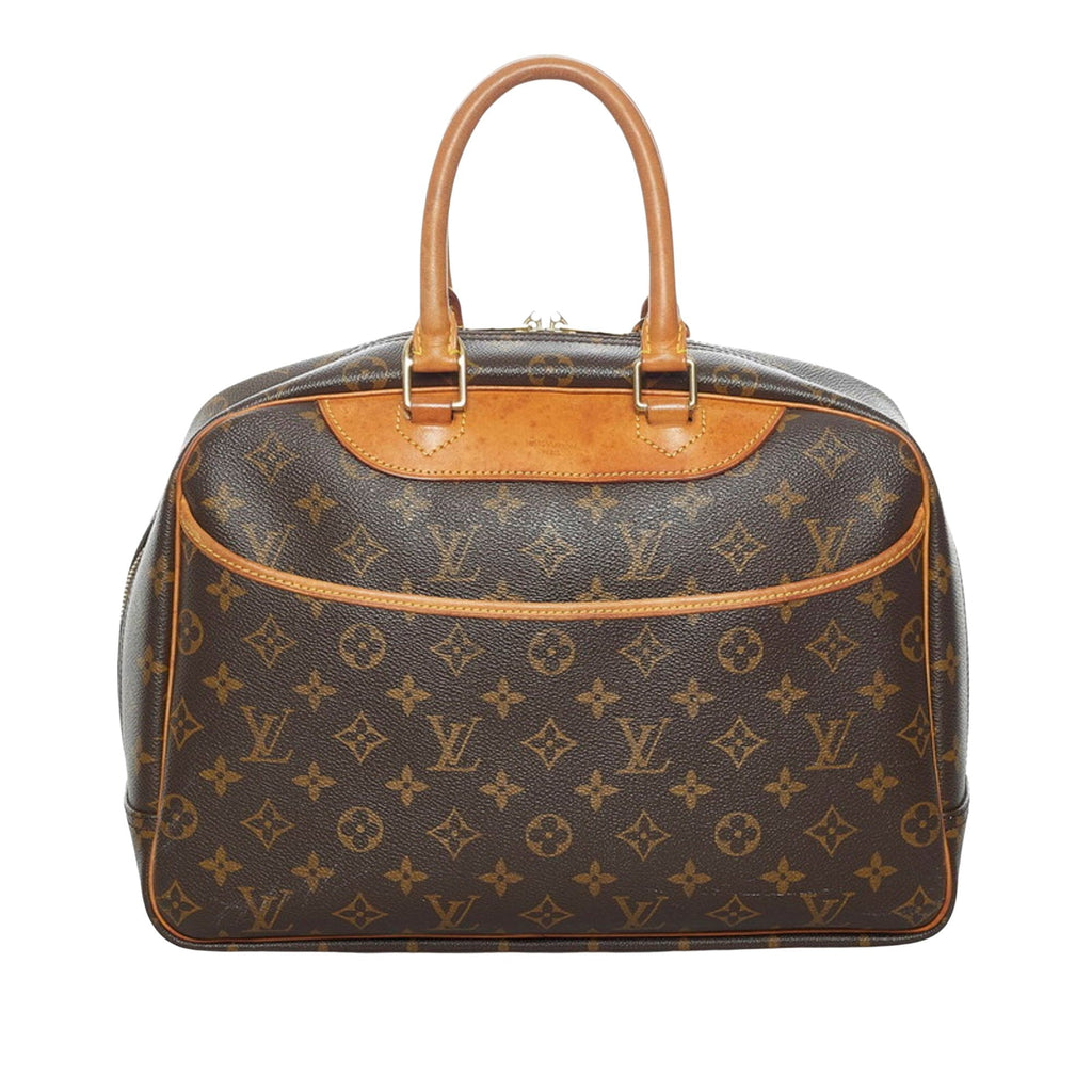 Louis Vuitton Brown Canvas Deauville handbag bag