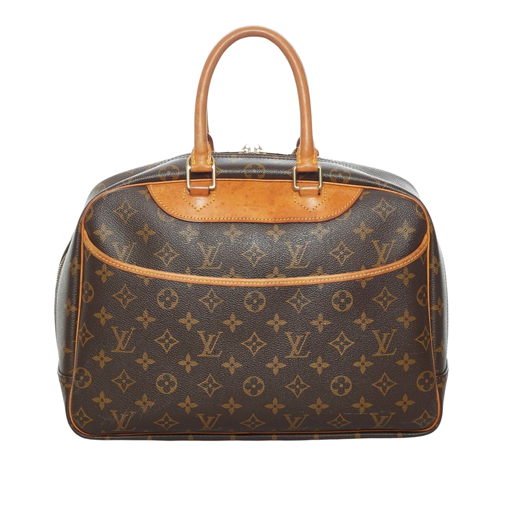 Louis Vuitton Brown Canvas Deauville handbag bag