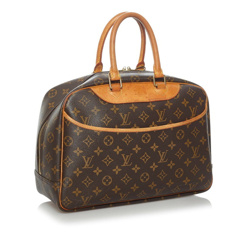Louis Vuitton Brown Canvas Deauville handbag bag