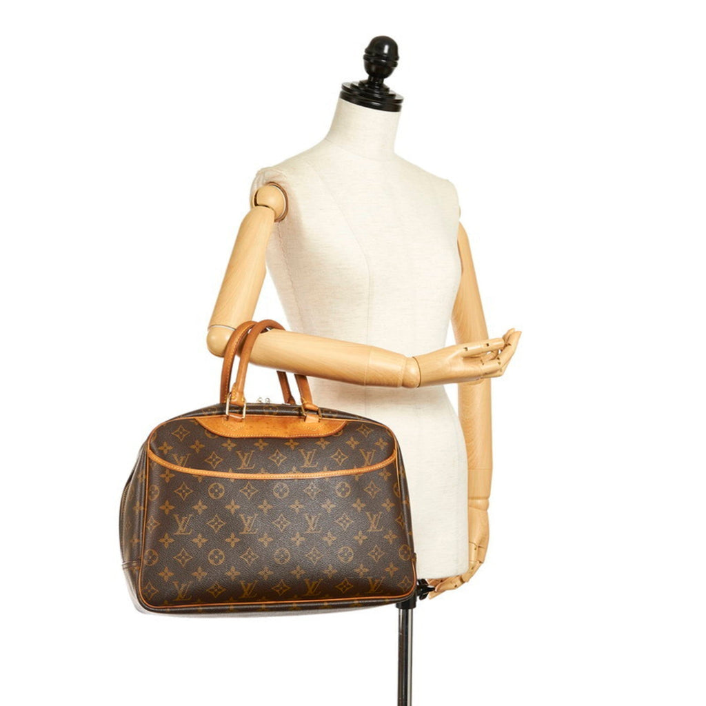 Louis Vuitton Brown Canvas Deauville handbag bag