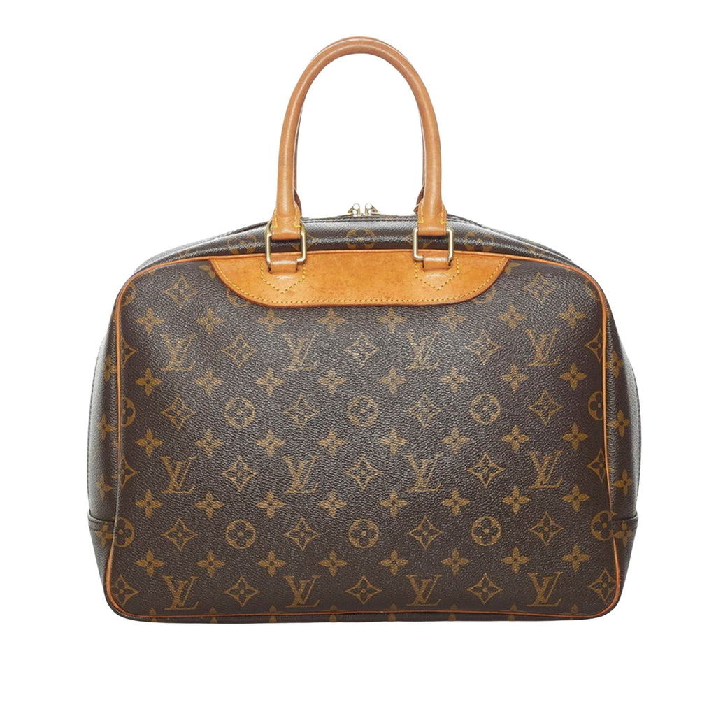 Louis Vuitton Brown Canvas Deauville handbag bag