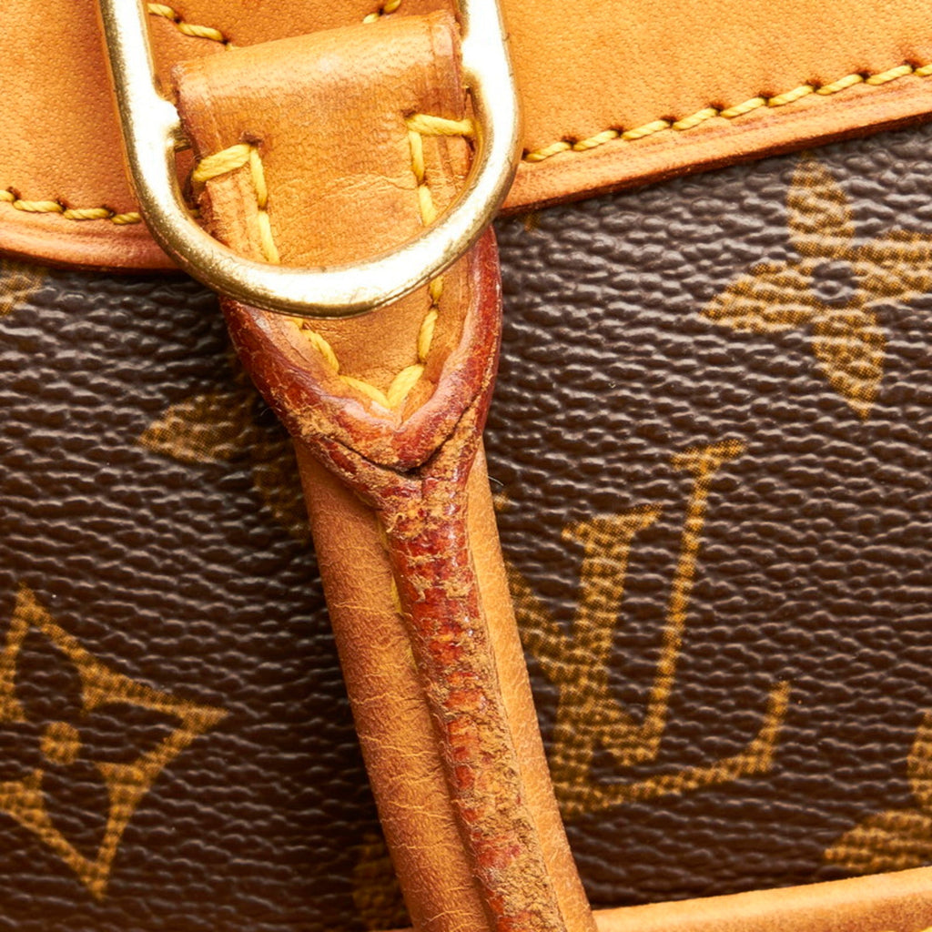 Louis Vuitton Brown Canvas Deauville handbag bag