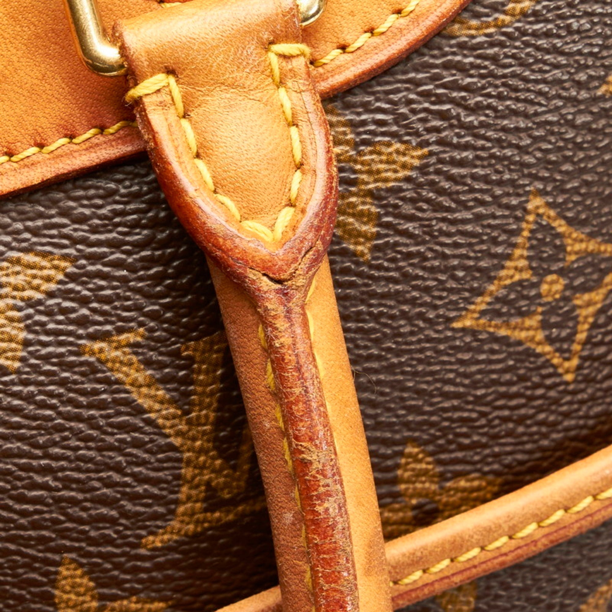 Louis Vuitton Brown Canvas Deauville handbag bag