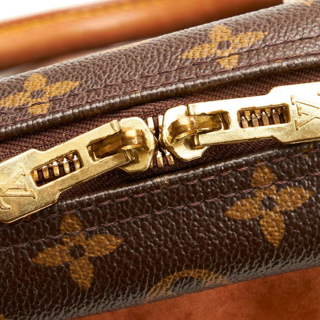 Louis Vuitton Brown Canvas Deauville handbag bag
