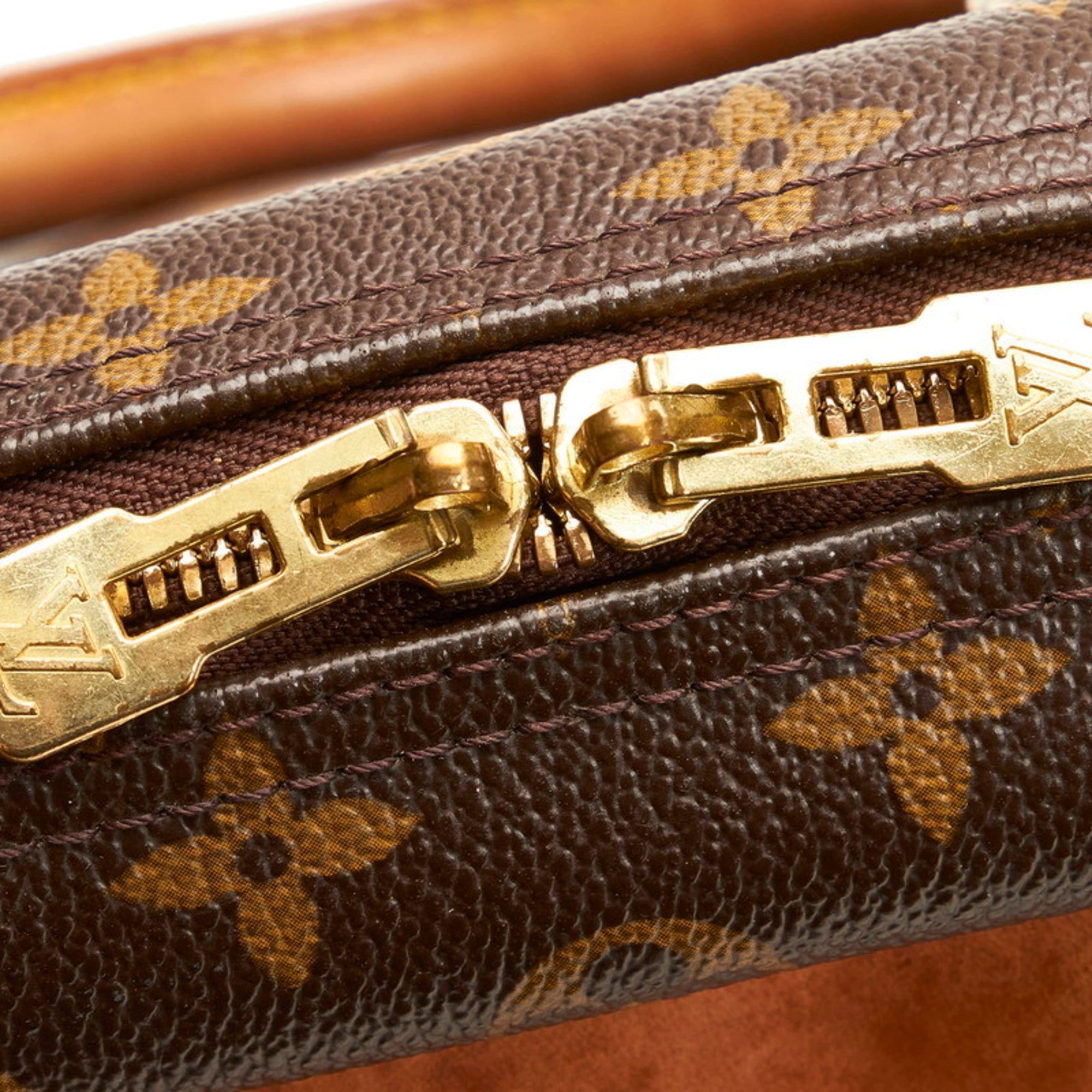 Louis Vuitton Brown Canvas Deauville handbag bag