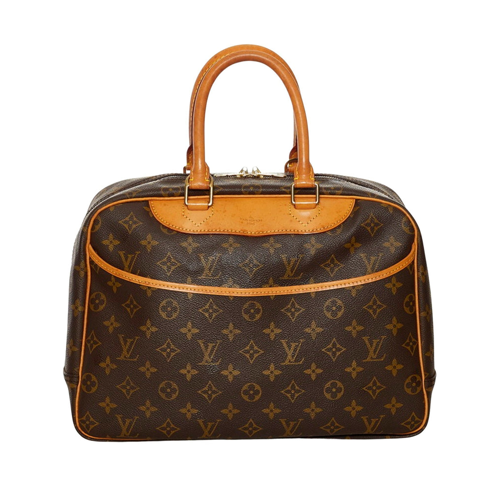 Louis Vuitton Brown Canvas Deauville handbag bag