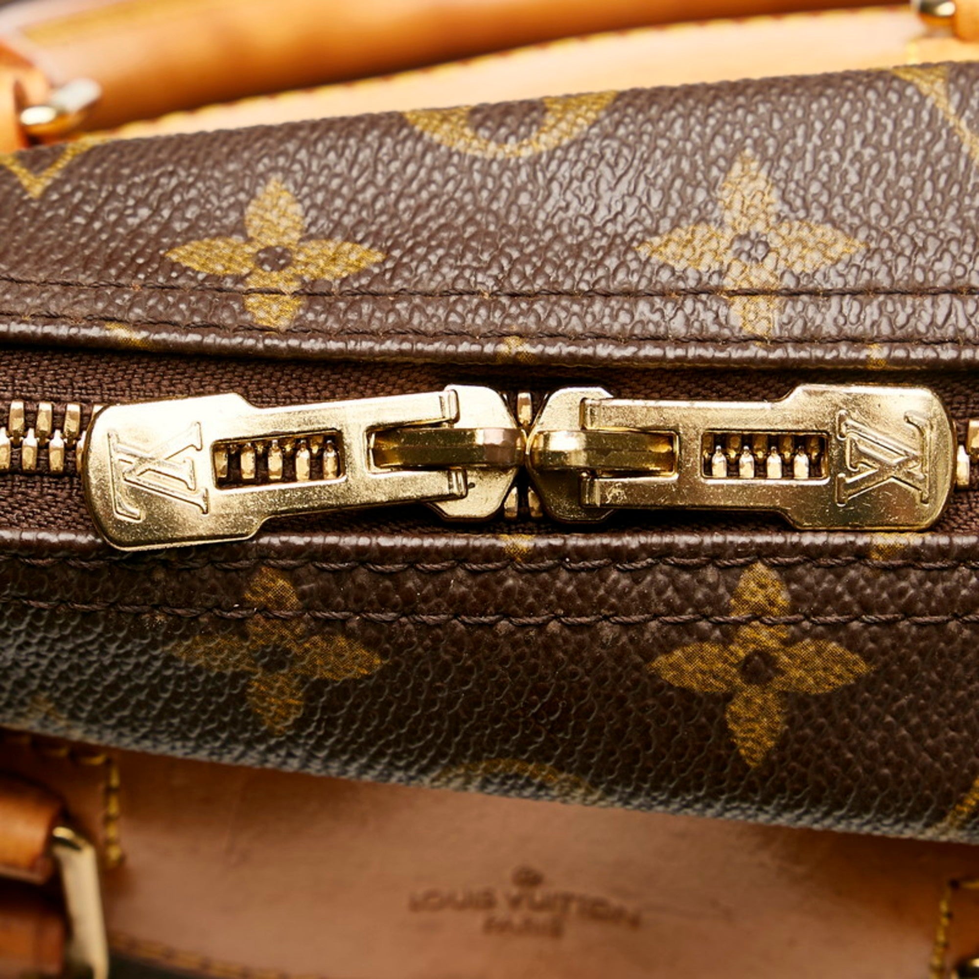 Louis Vuitton Brown Canvas Deauville handbag bag