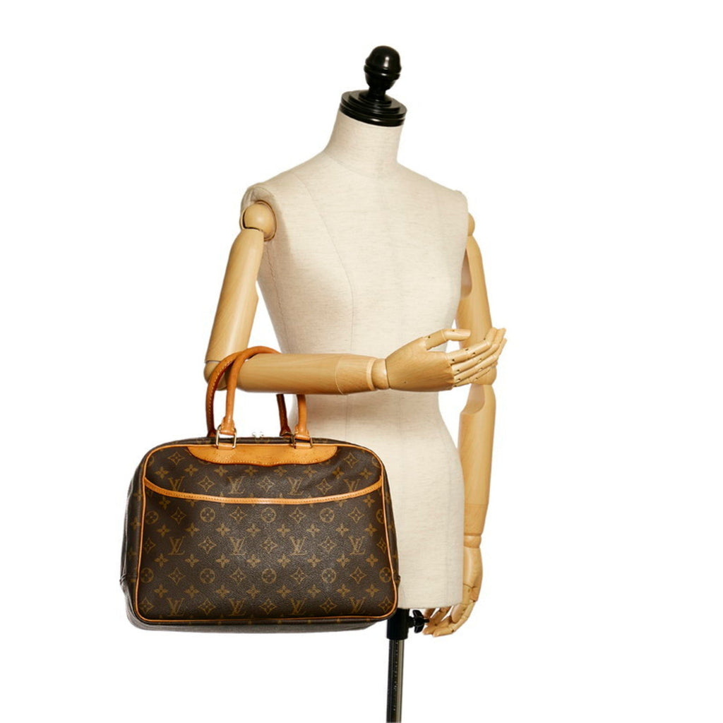 Louis Vuitton Brown Canvas Deauville handbag bag
