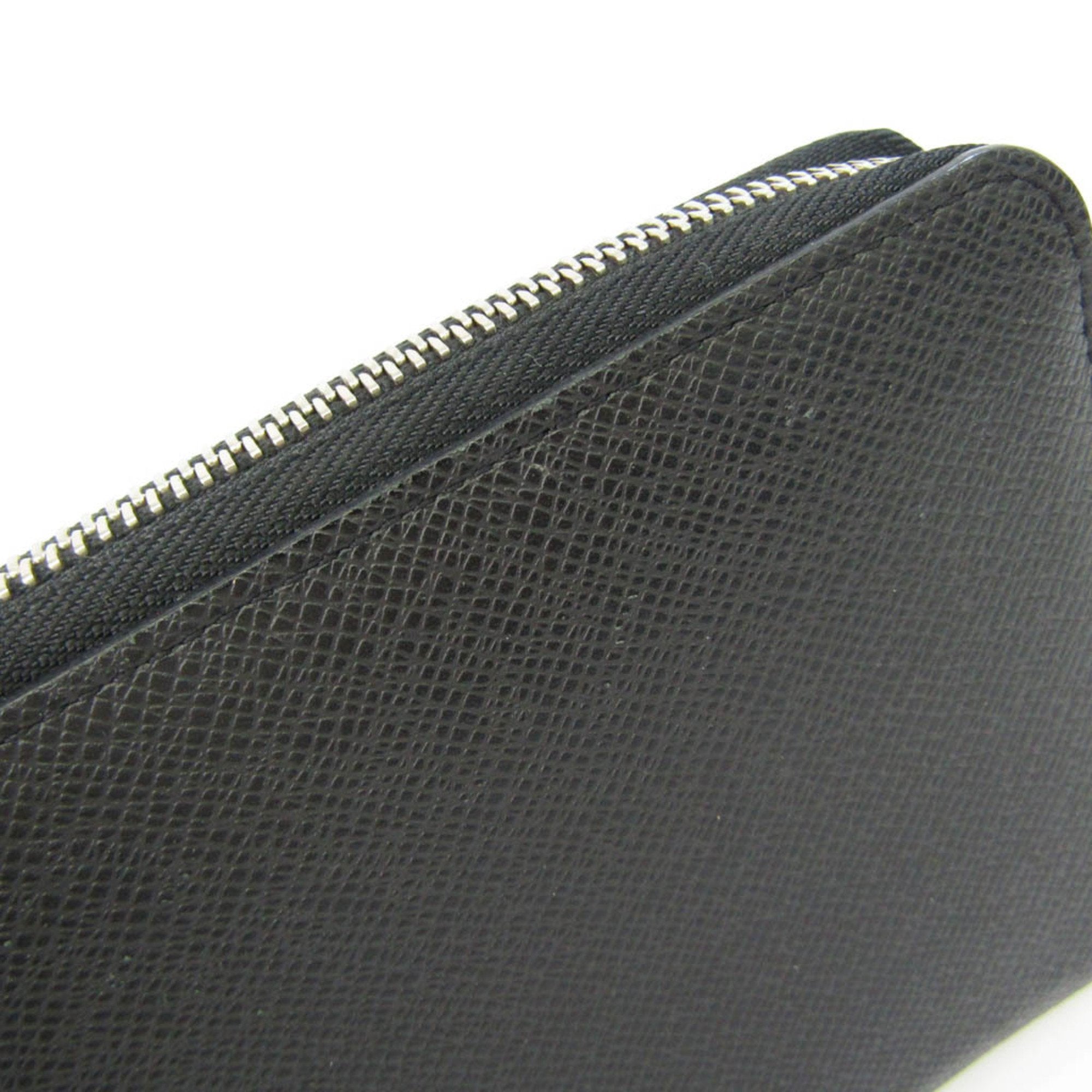 Louis Vuitton Black Leather Zippy organizer wallet accessories