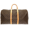 Louis Vuitton Brown Canvas Keepall 55 travel bag