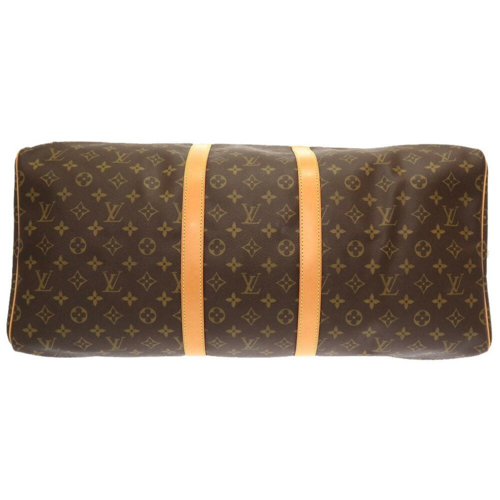 Louis Vuitton Brown Canvas Keepall 55 travel bag