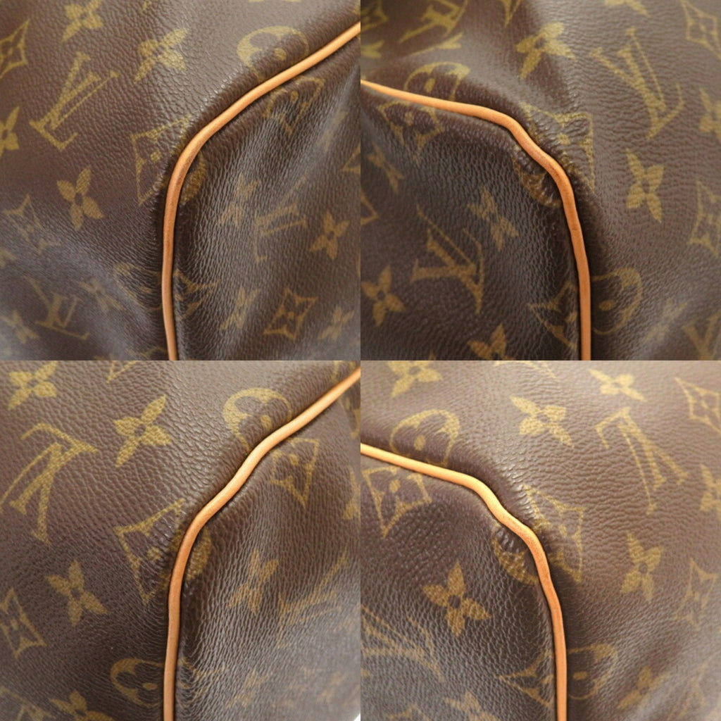 Louis Vuitton Brown Canvas Keepall 55 travel bag
