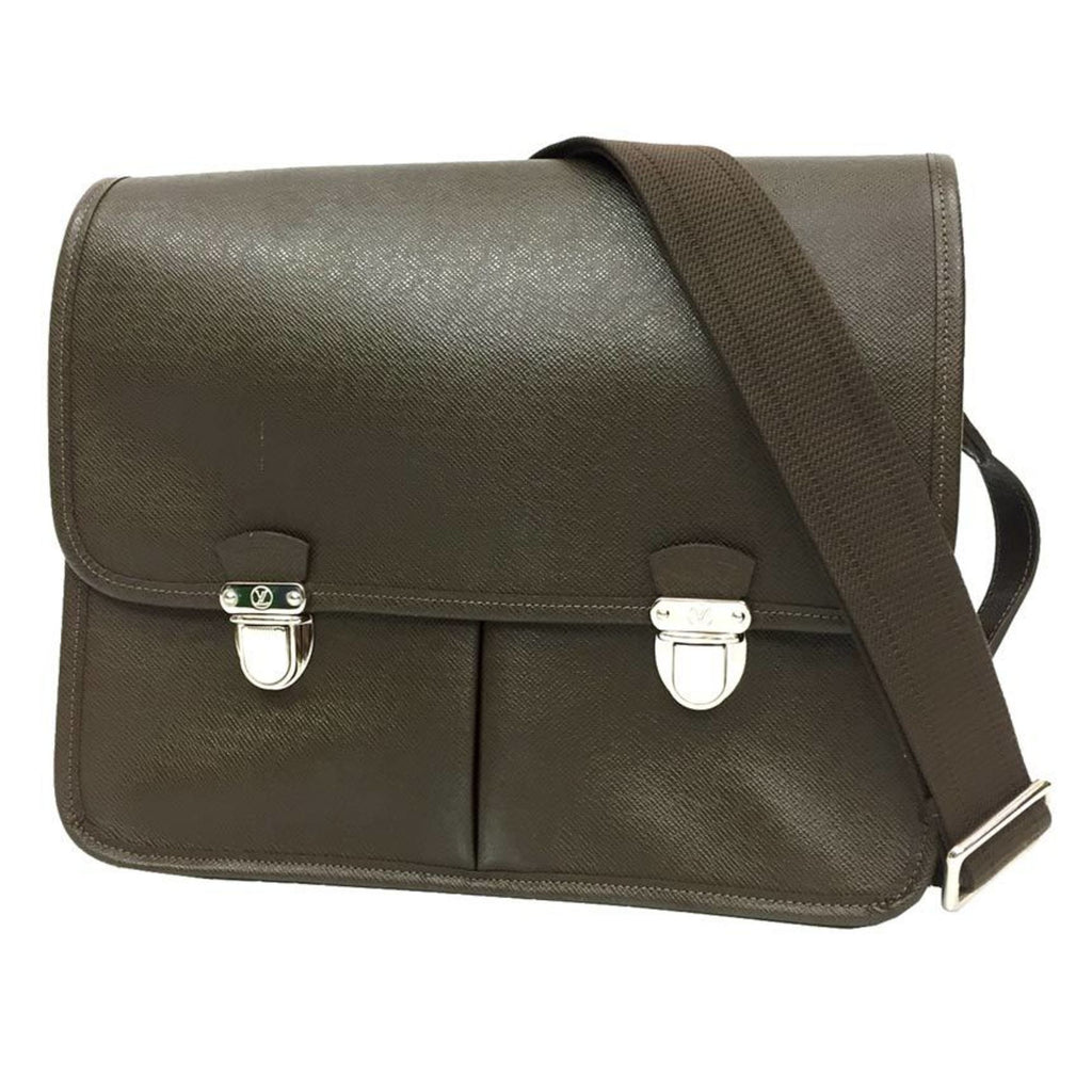 Louis Vuitton Brown Leather Alex messenger shopper bag