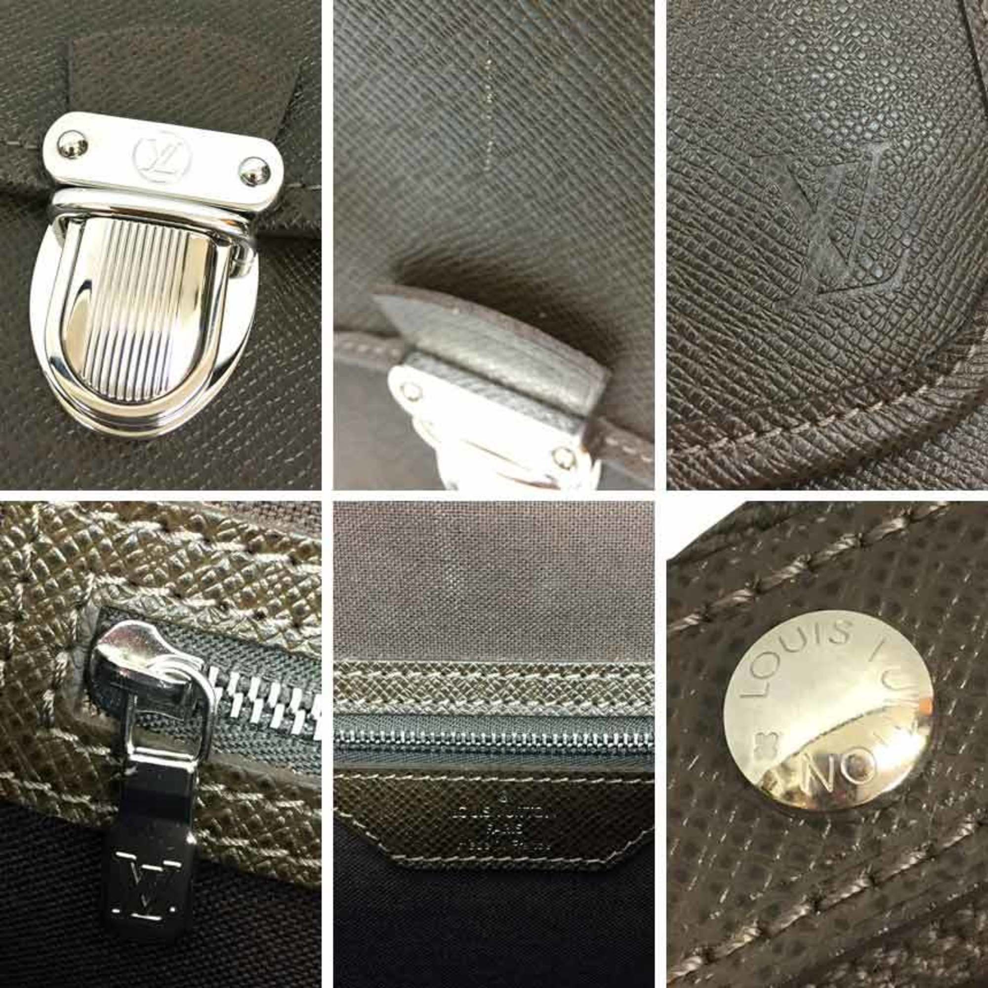 Louis Vuitton Brown Leather Alex messenger shopper bag