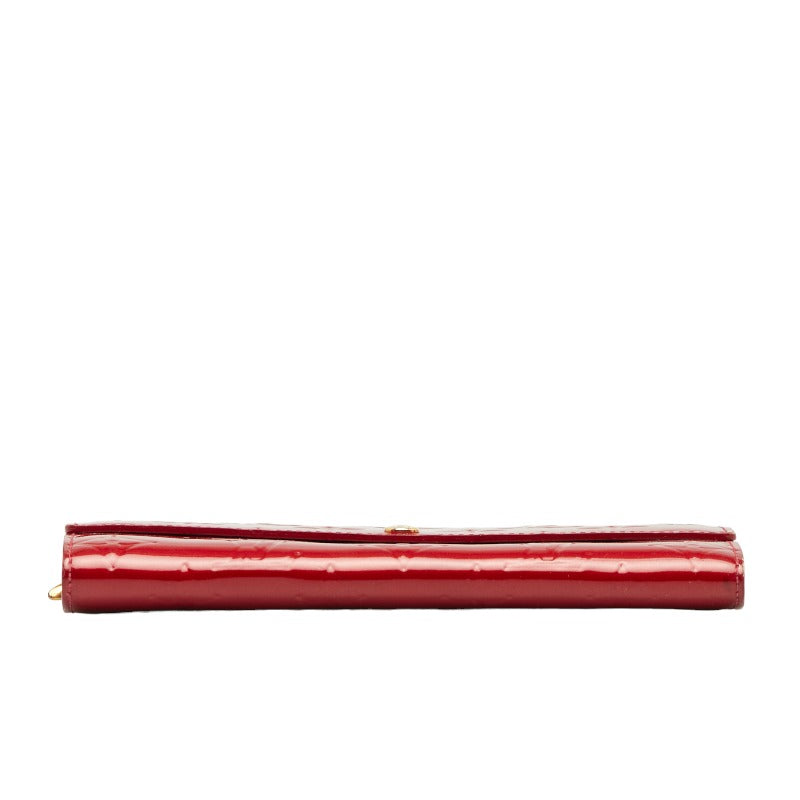 Louis Vuitton Sarah Long Wallet in Vernis Red M93530
