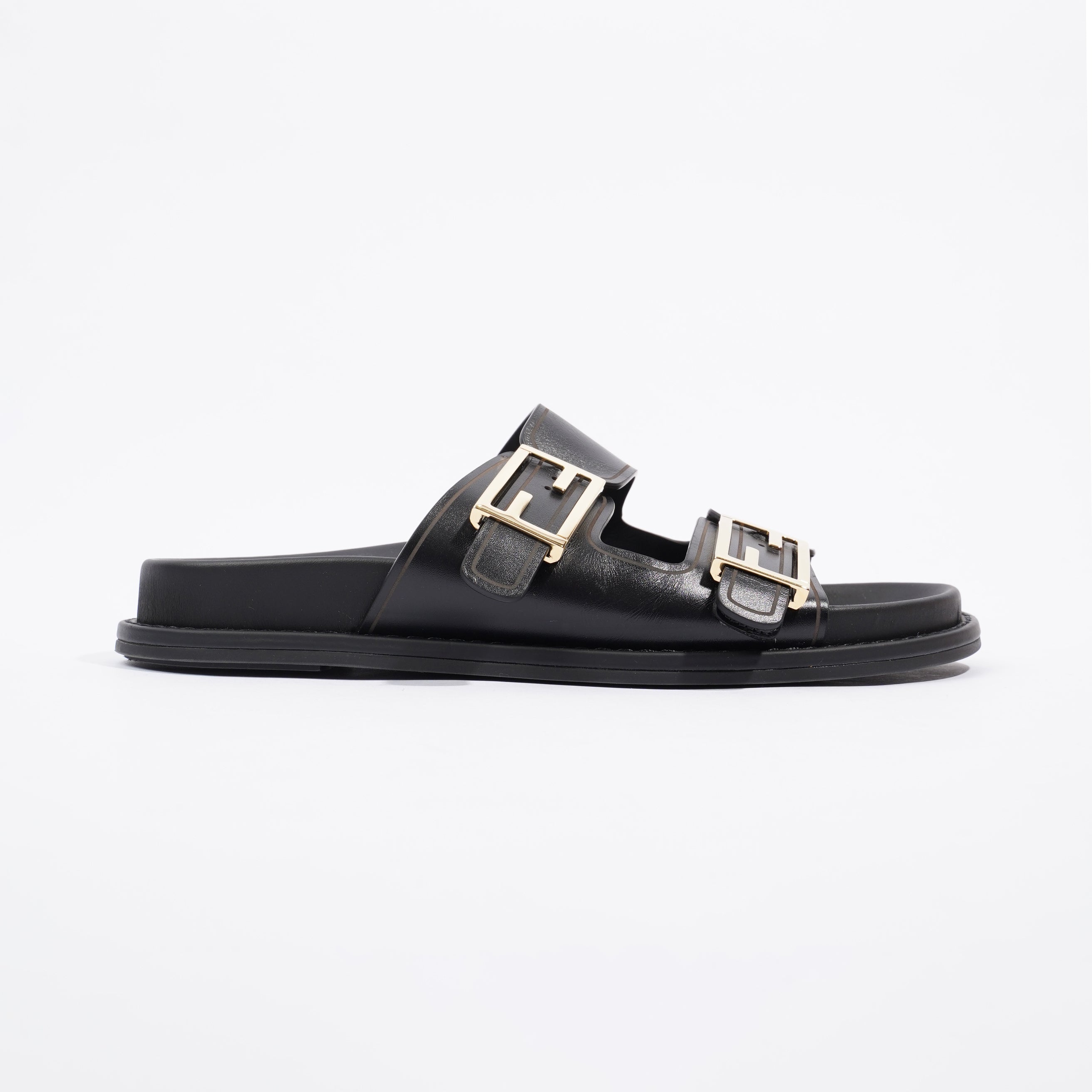 Fendi Feel Black Leather EU 40 UK 7