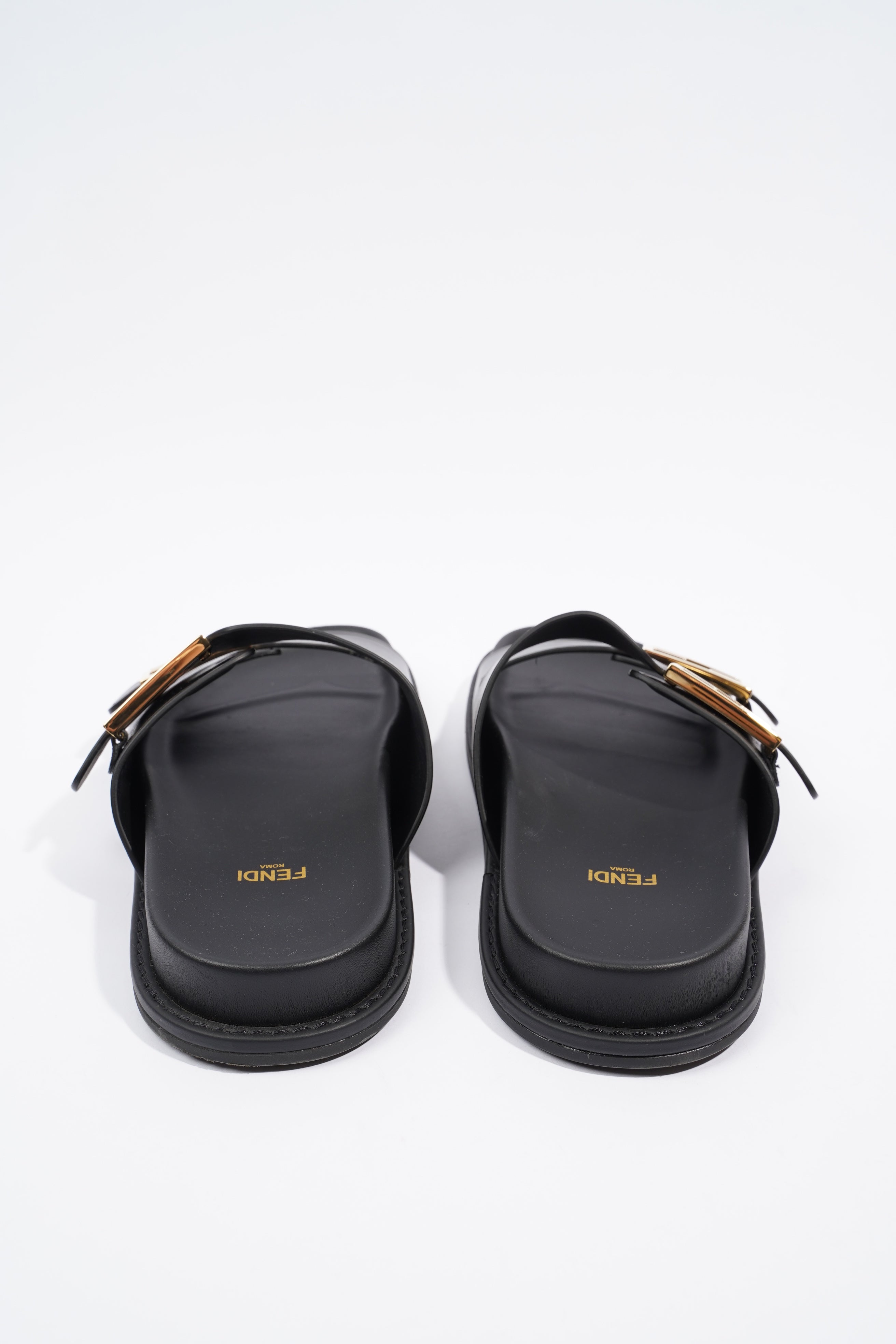 Fendi Feel Black Leather EU 40 UK 7