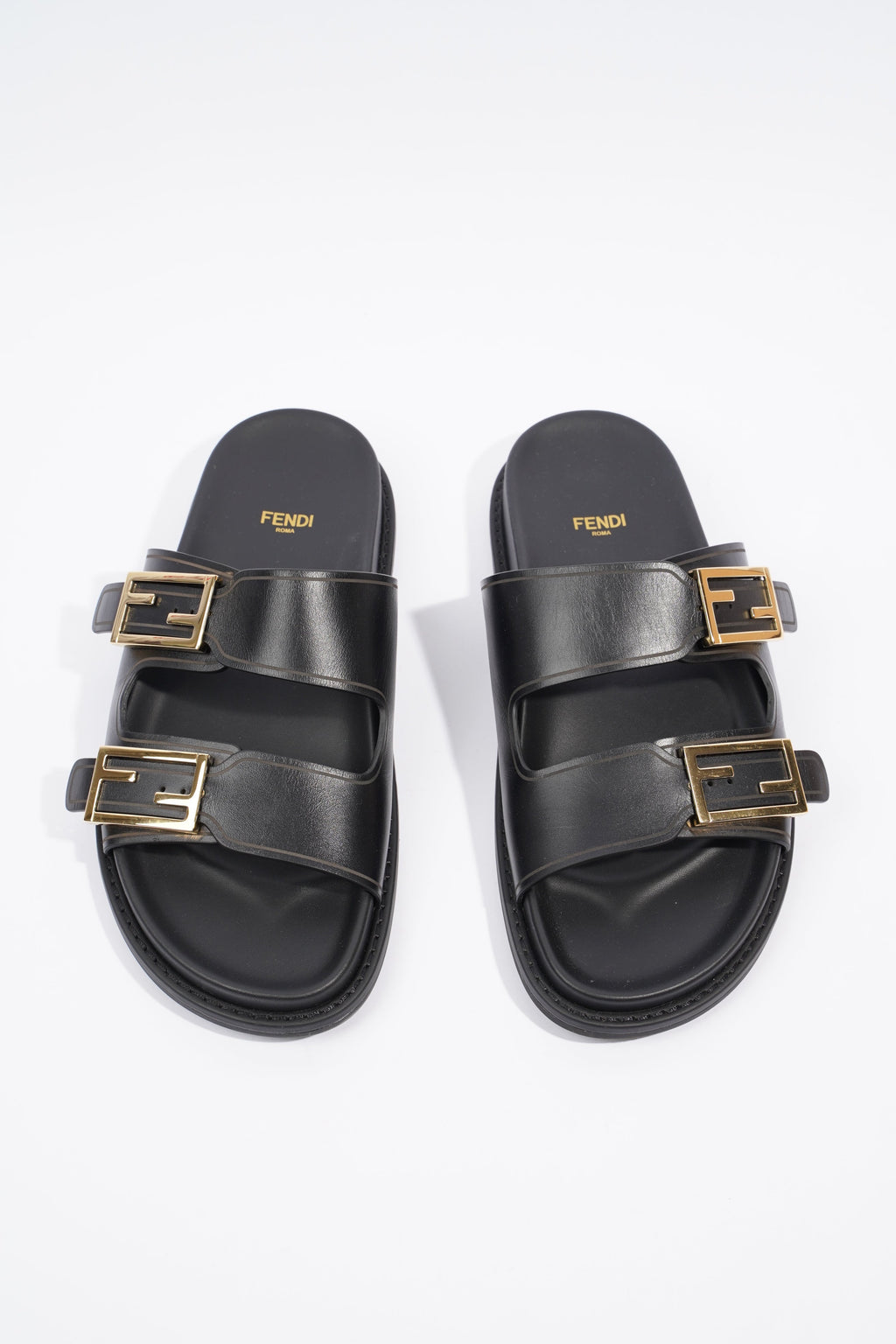 Fendi Feel Black Leather EU 40 UK 7