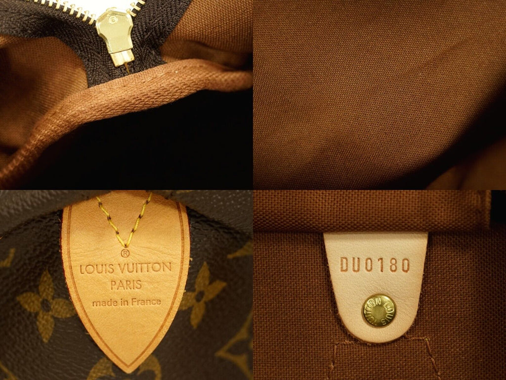 Louis Vuitton Brown Canvas Speedy 35 handbag bag