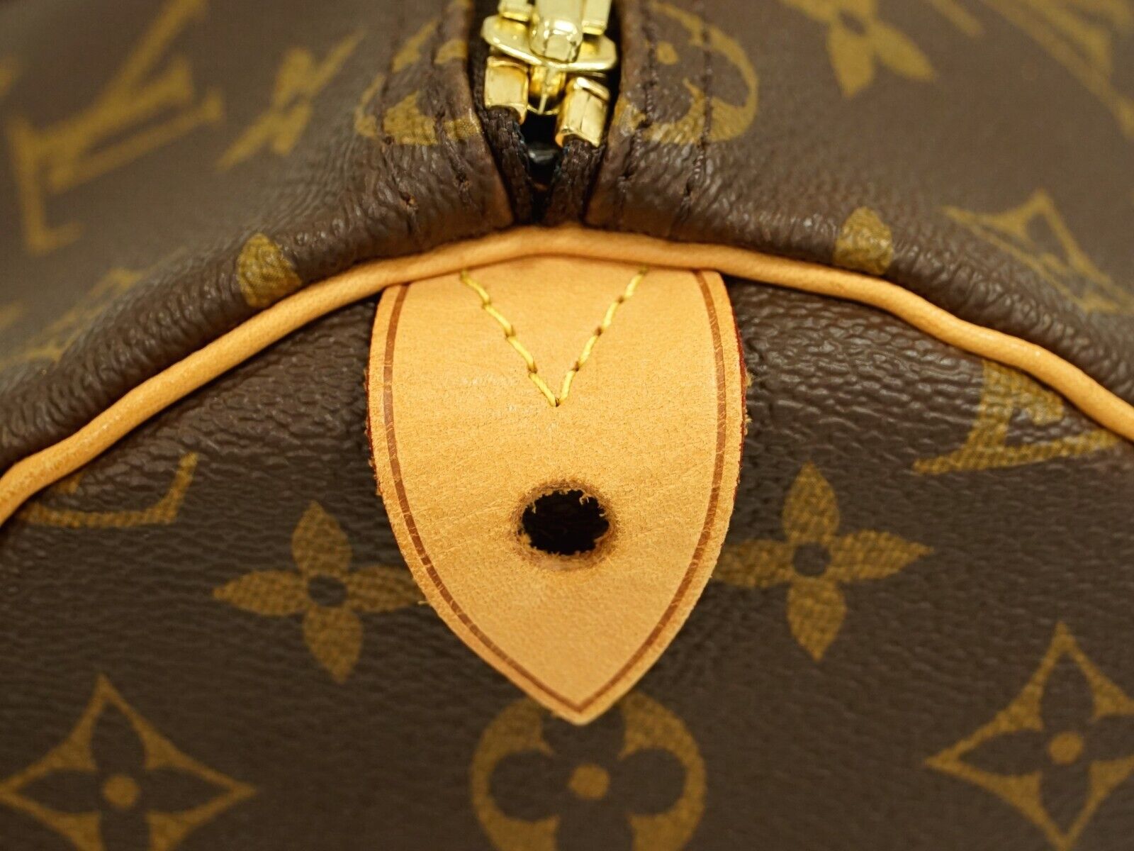 Louis Vuitton Brown Canvas Speedy 35 handbag bag