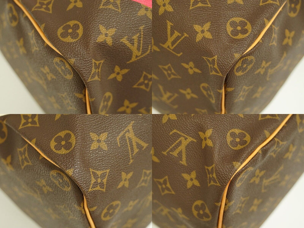 Louis Vuitton Brown Canvas Speedy 35 handbag bag