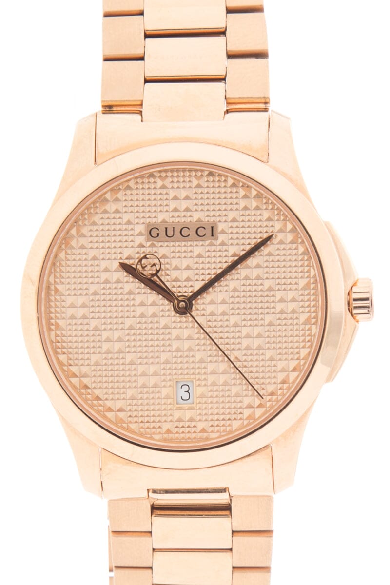 Gucci Rose Gold G-Timeless Stainless Steel Watch