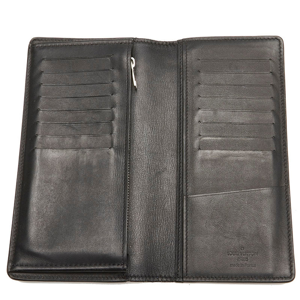 Louis Vuitton Blue Leather Portefeuille Brazza wallet accessories
