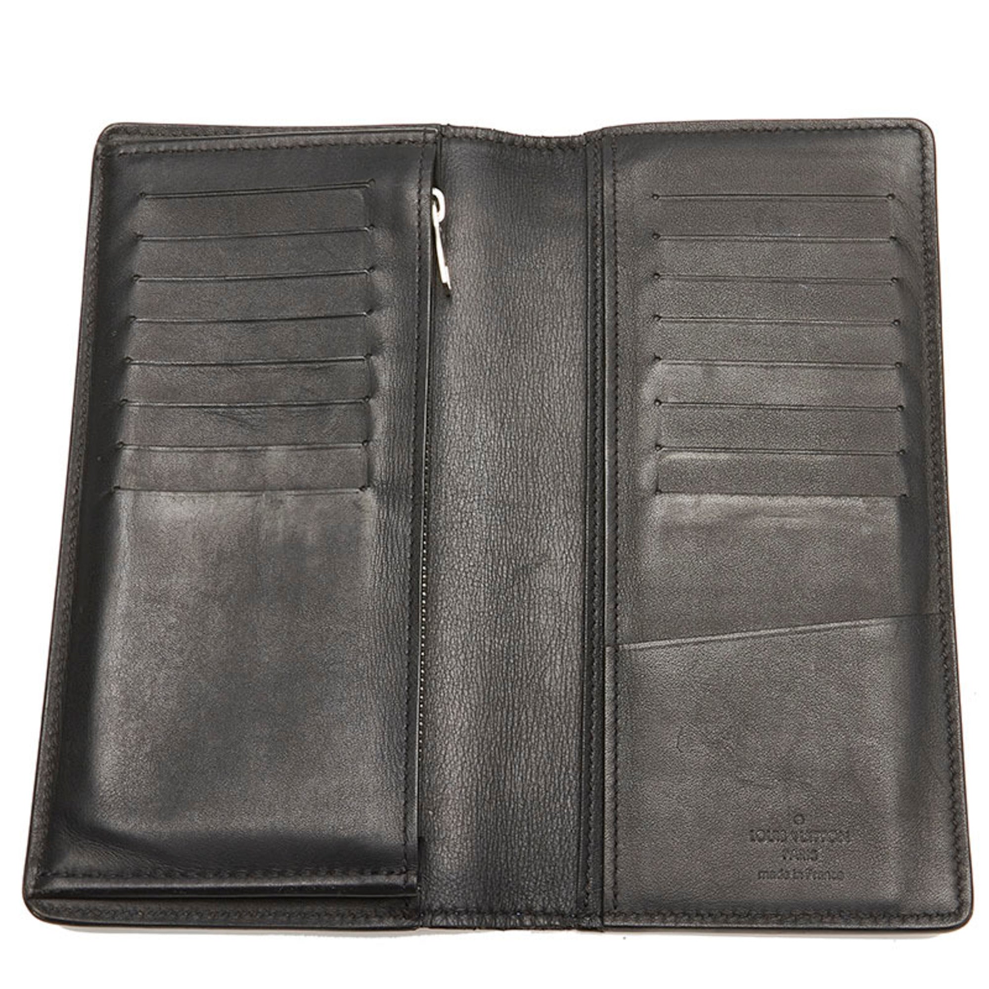 Louis Vuitton Blue Leather Portefeuille Brazza wallet accessories
