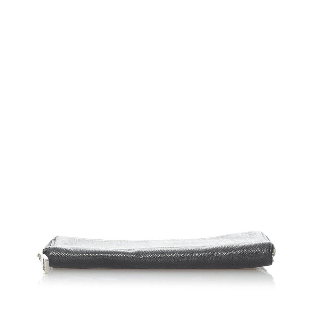 Louis Vuitton Black Leather Zippy Wallet Vertical wallet accessories