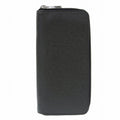 Louis Vuitton Black Leather Zippy Wallet Vertical wallet accessories