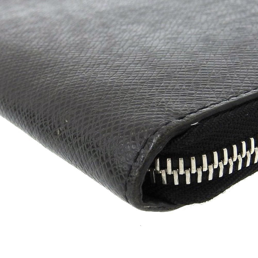 Louis Vuitton Black Leather Zippy Wallet Vertical wallet accessories