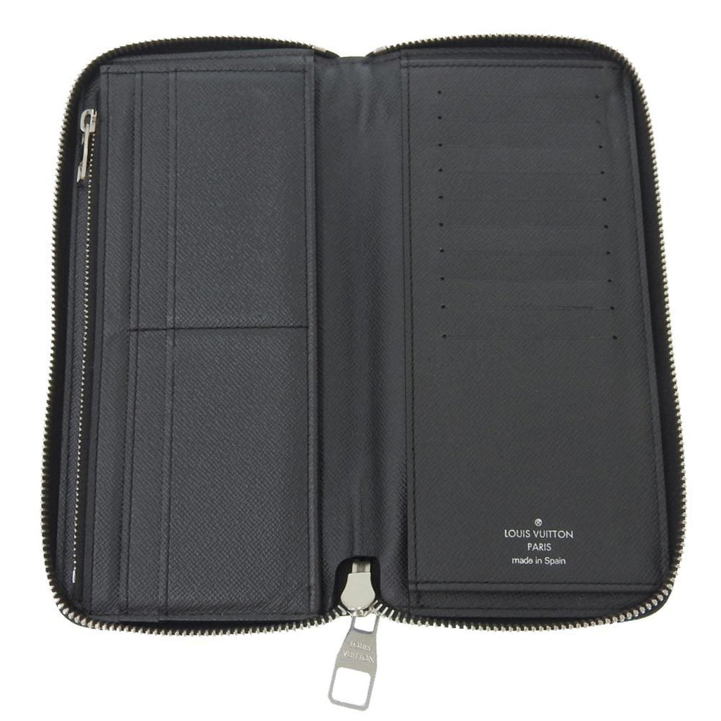 Louis Vuitton Black Leather Zippy Wallet Vertical wallet accessories