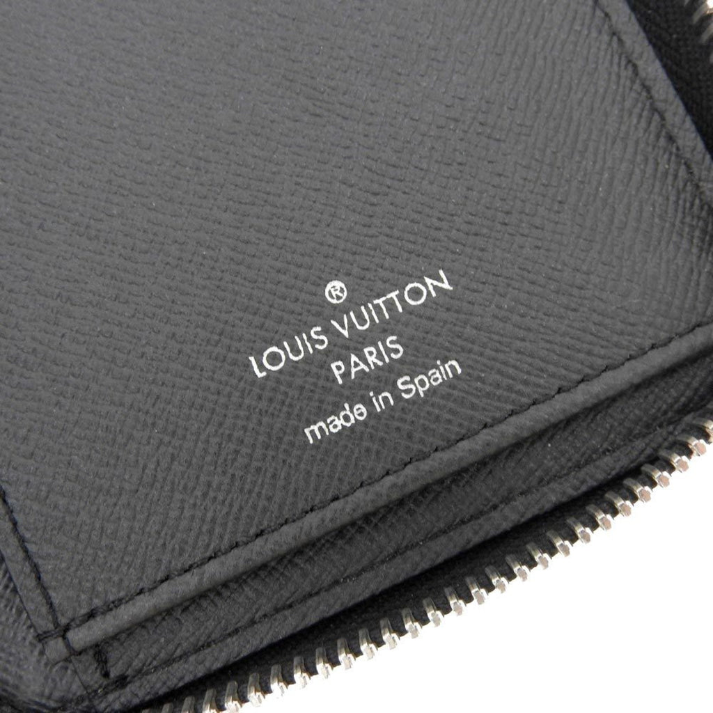 Louis Vuitton Black Leather Zippy Wallet Vertical wallet accessories