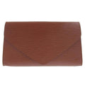 Louis Vuitton Brown Leather Art deco clutch bag