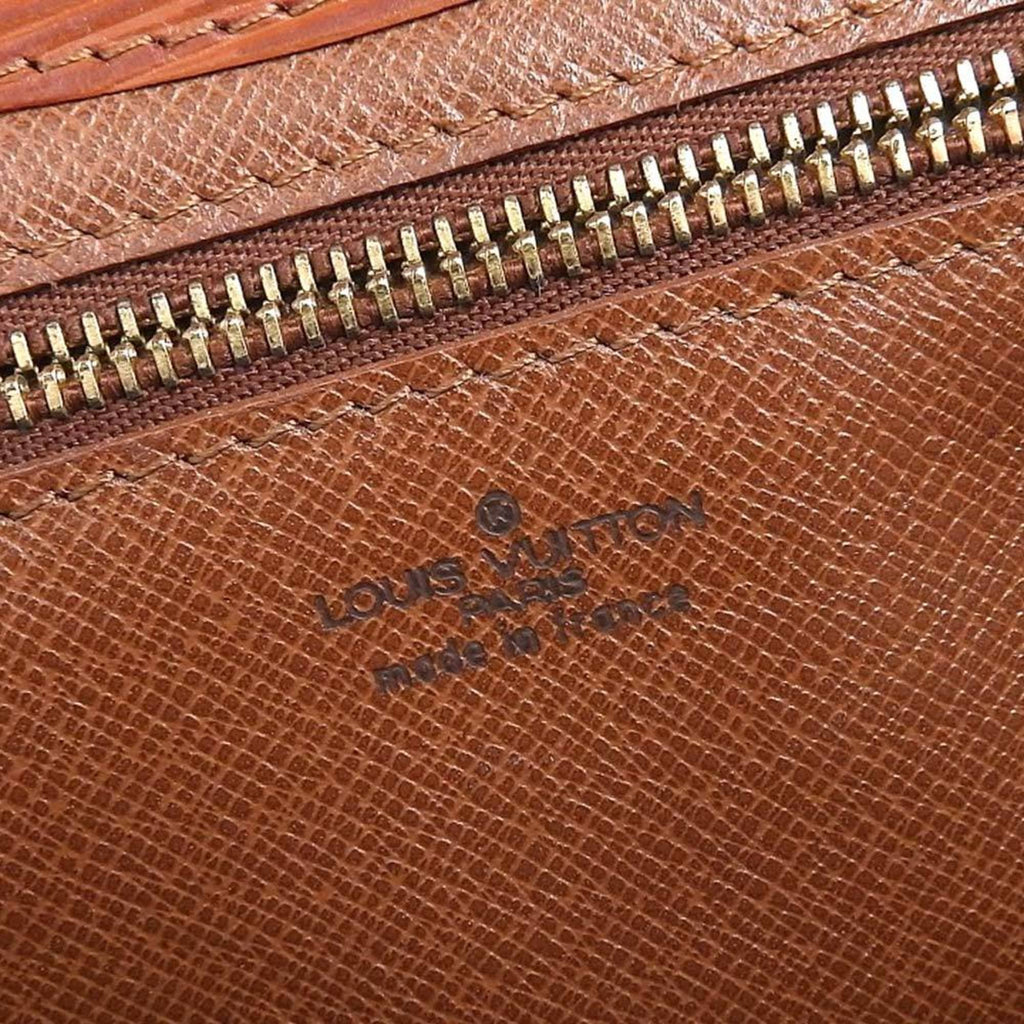 Louis Vuitton Brown Leather Art deco clutch bag