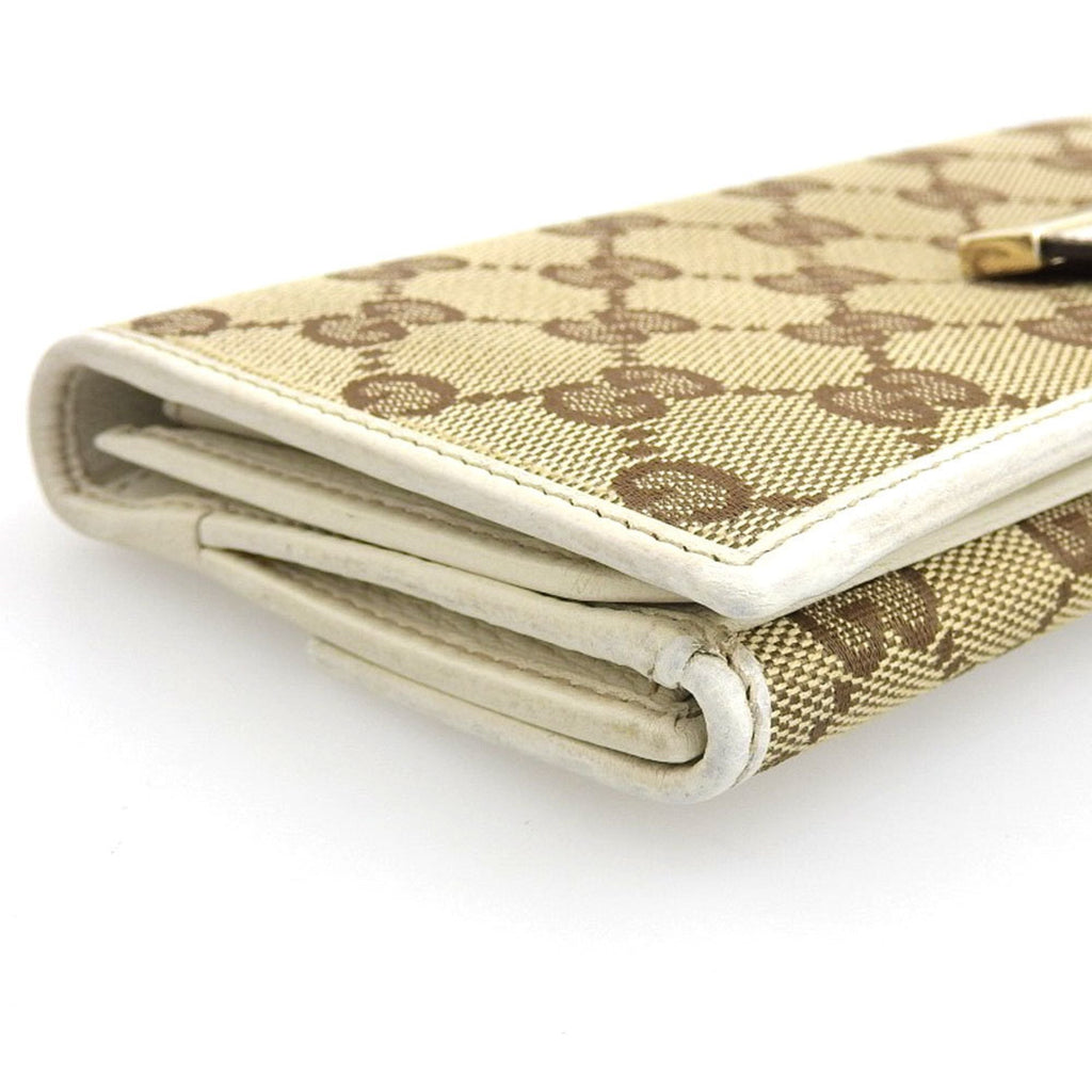 Gucci Beige Canvas  wallet accessories