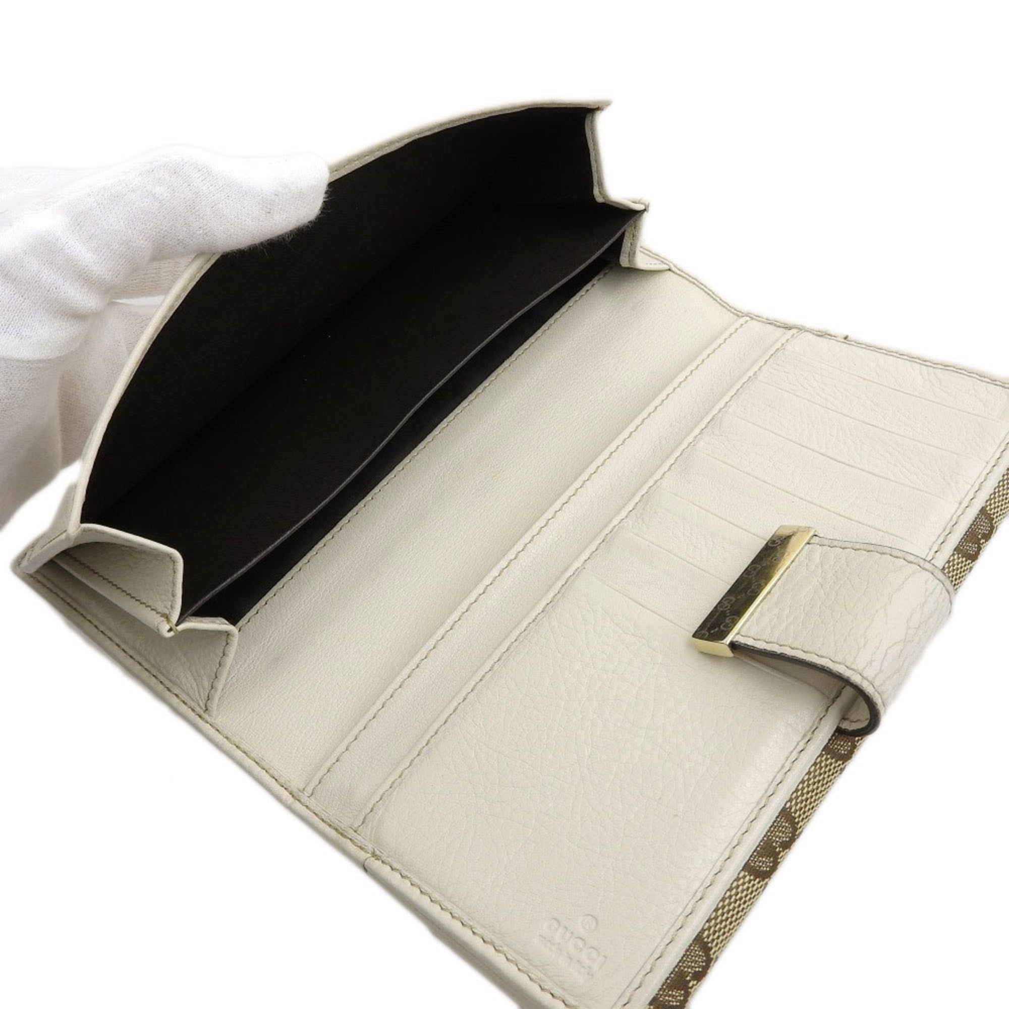 Gucci Beige Canvas  wallet accessories