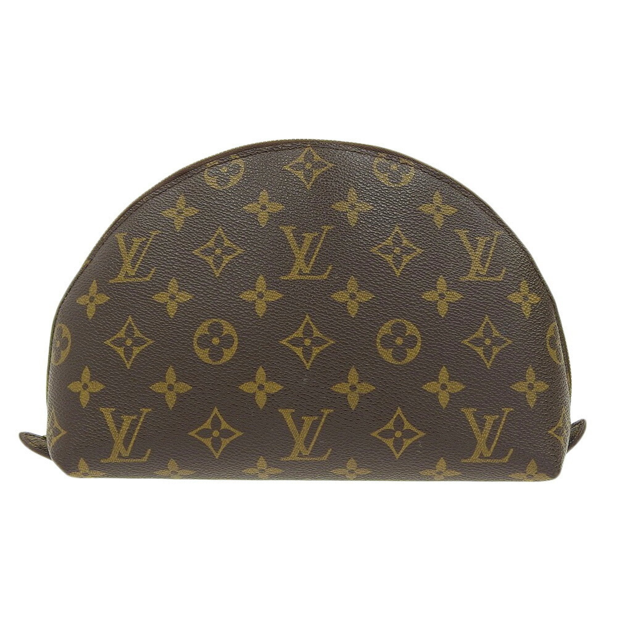 Louis Vuitton Brown Canvas Trousse de Toilette clutch bag