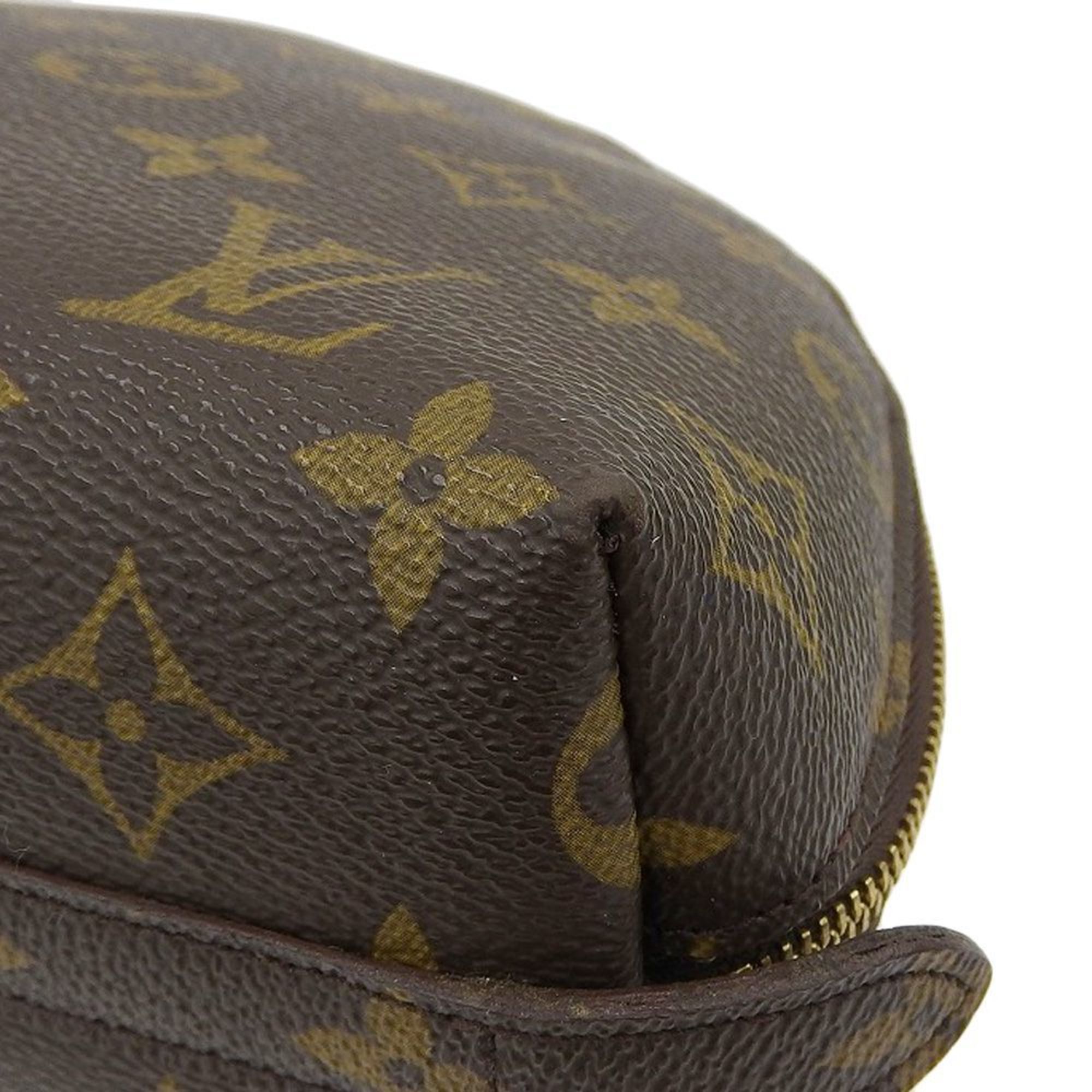Louis Vuitton Brown Canvas Trousse de Toilette clutch bag