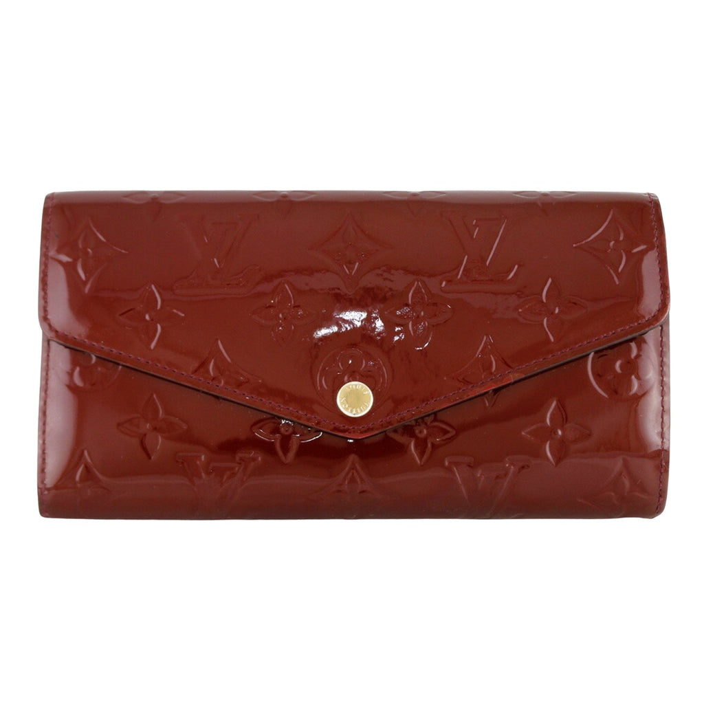 Louis Vuitton Bordeaux Patent leather Portefeuille Sarah wallet accessories