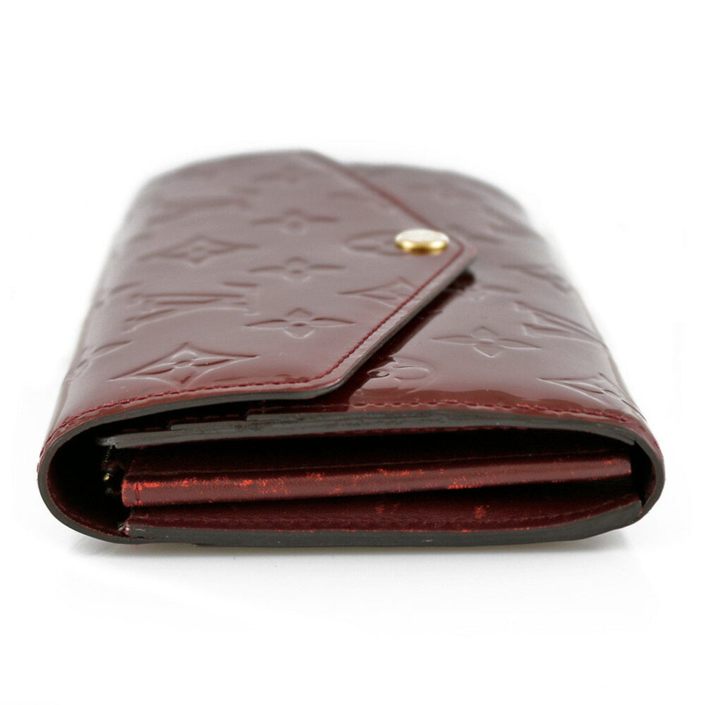 Louis Vuitton Bordeaux Patent leather Portefeuille Sarah wallet accessories
