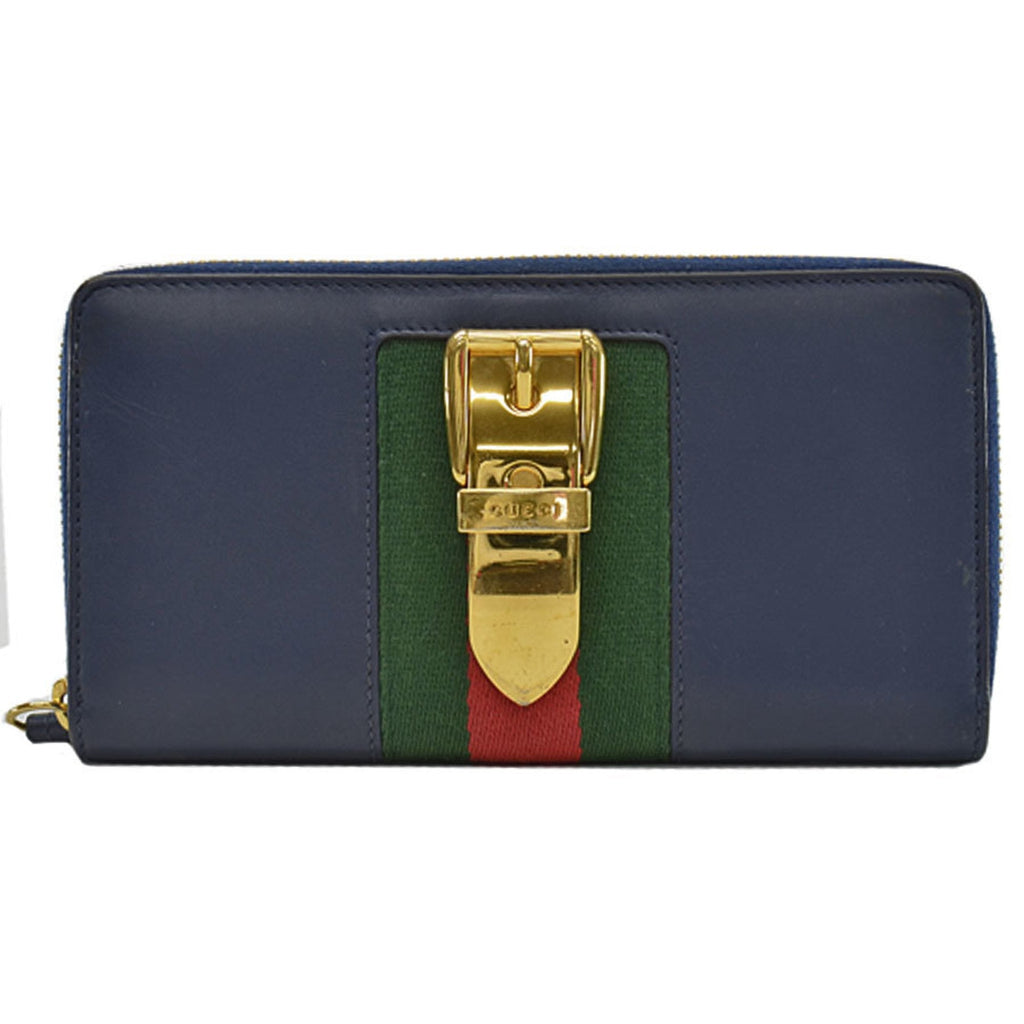 Gucci Navy Leather  wallet accessories
