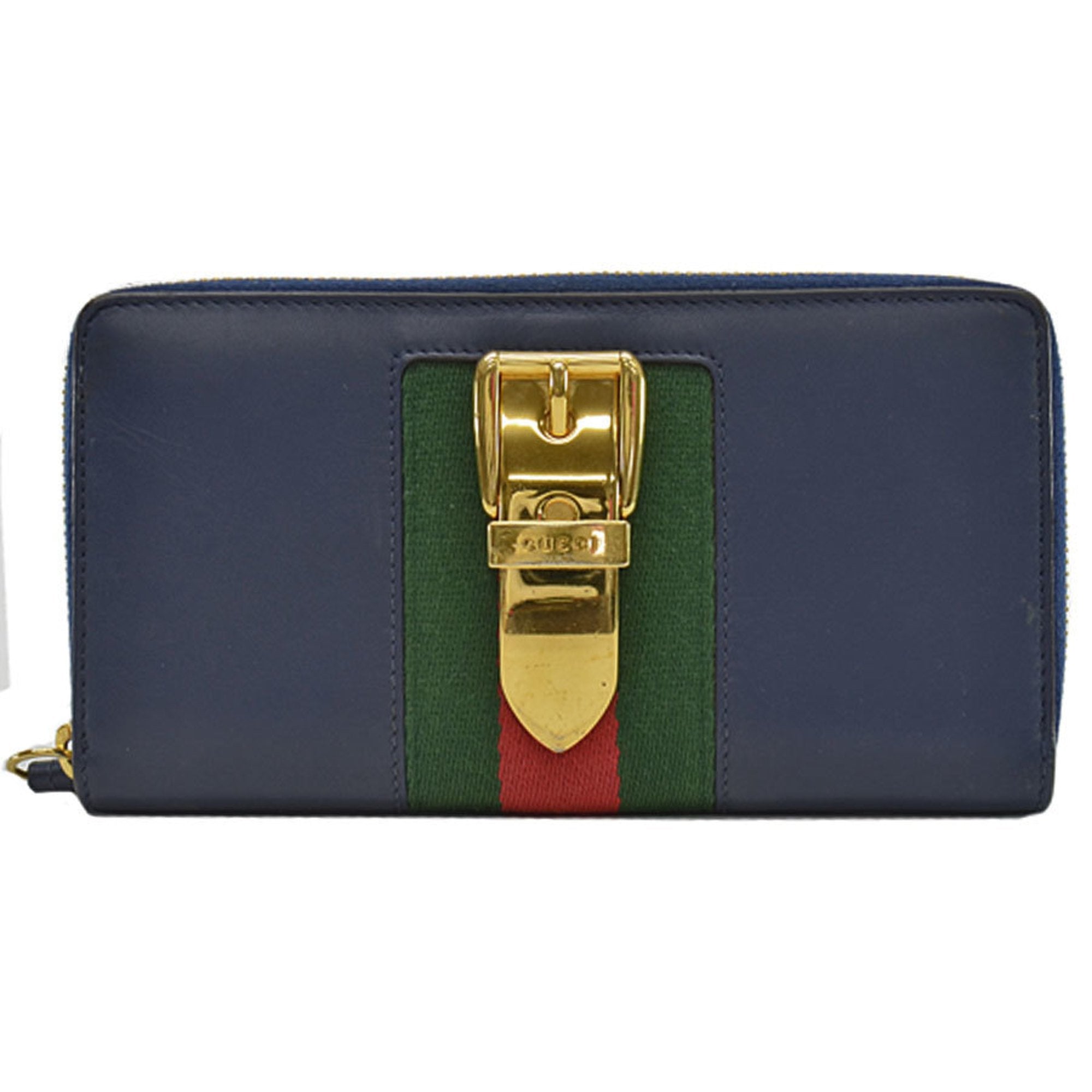 Gucci Navy Leather  wallet accessories