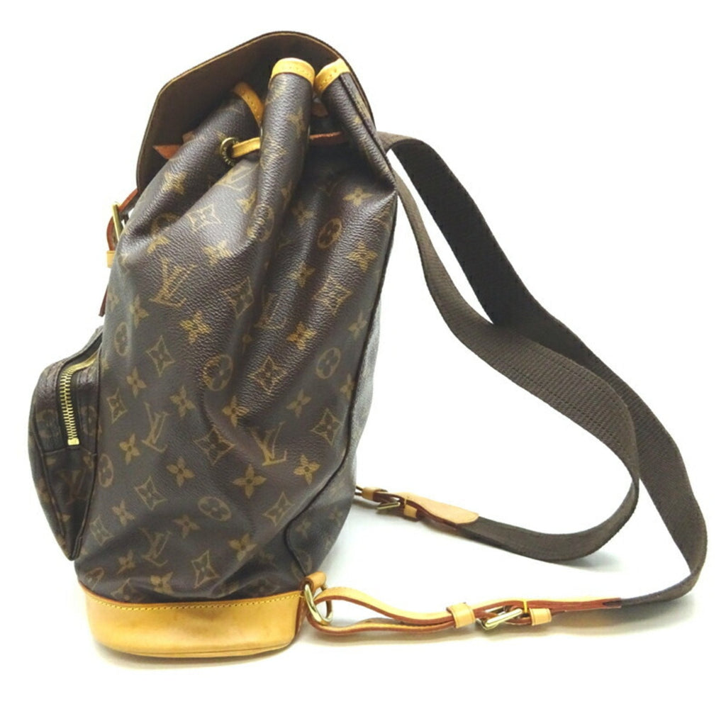 Louis Vuitton Brown Canvas Montsouris backpack bag