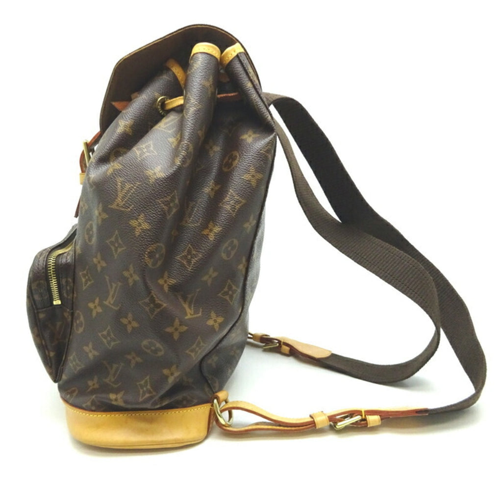Louis Vuitton Brown Canvas Montsouris backpack bag