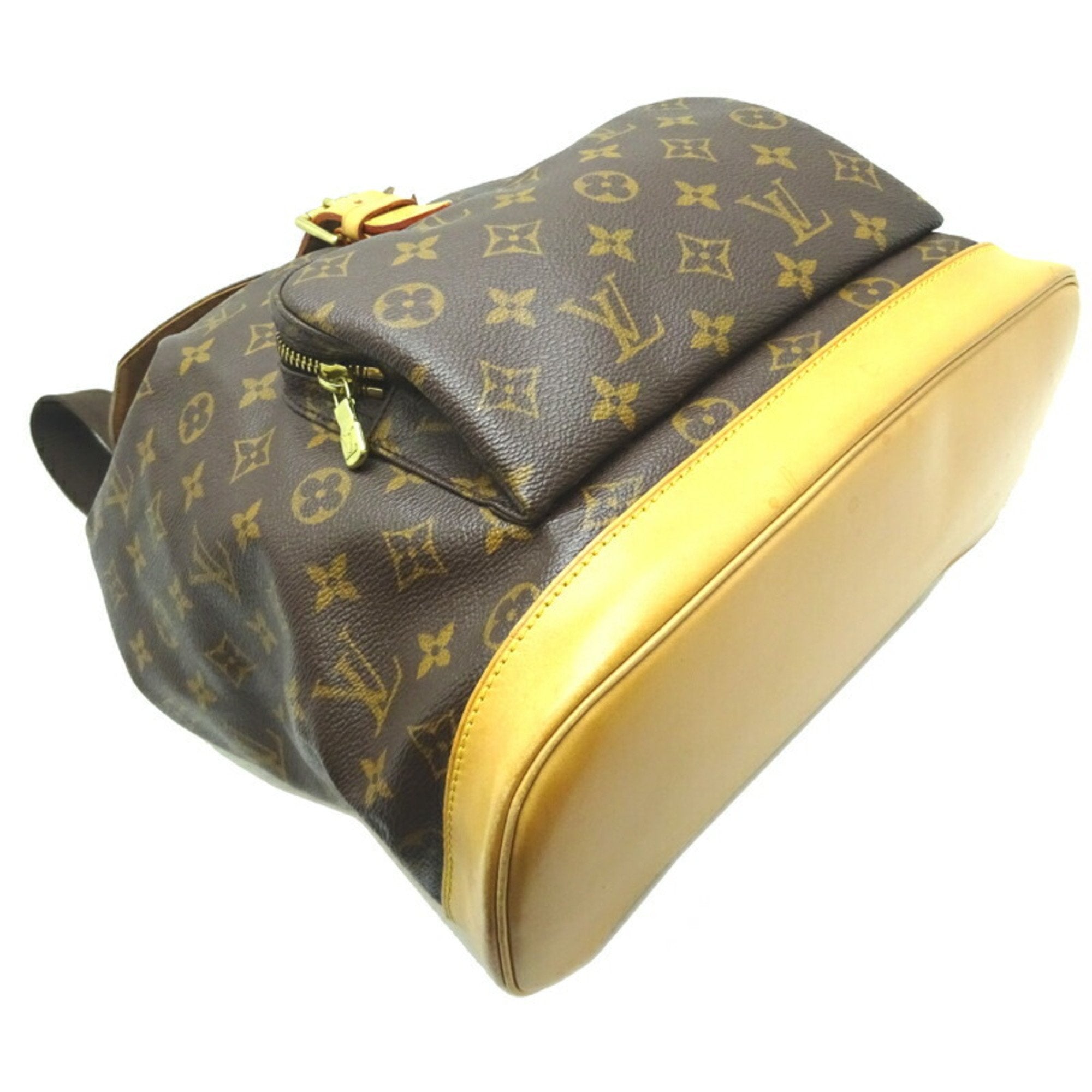 Louis Vuitton Brown Canvas Montsouris backpack bag