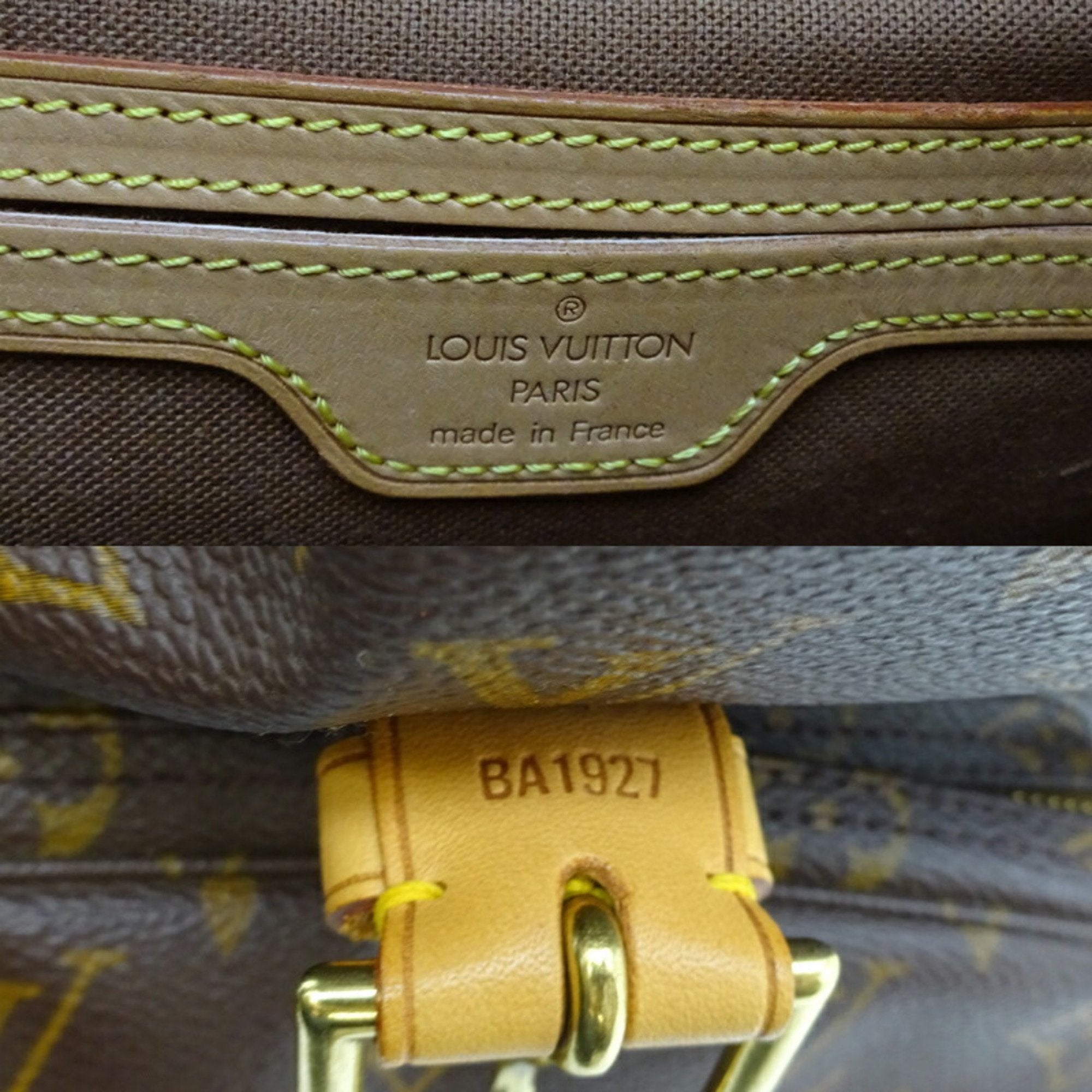 Louis Vuitton Brown Canvas Montsouris backpack bag