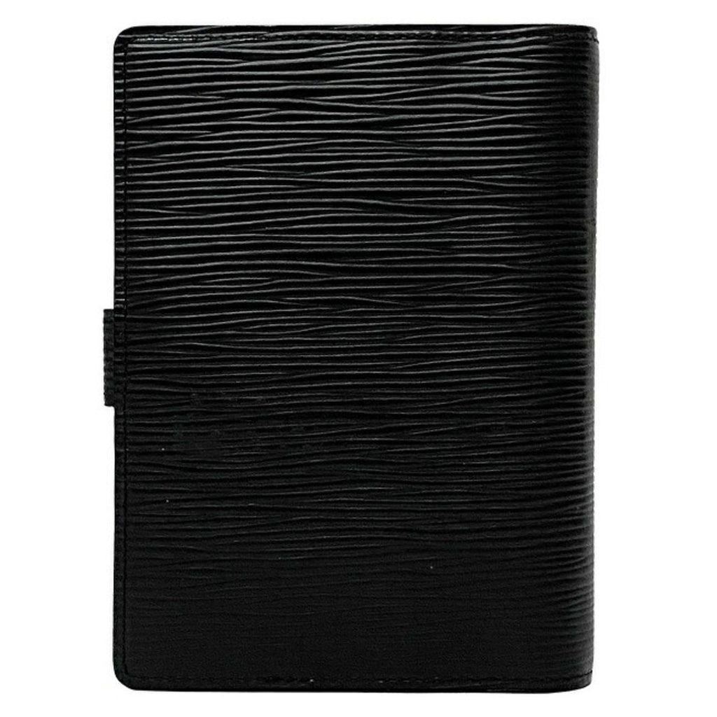 Louis Vuitton Black Leather COUVERTURE AGENDA FONCTIONNEL PM wallet accessories